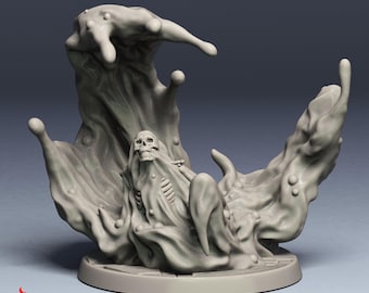 Black Pudding / Miniaturas de rol para juegos de guerra de mesa DnD / Escala de 32 mm / F460