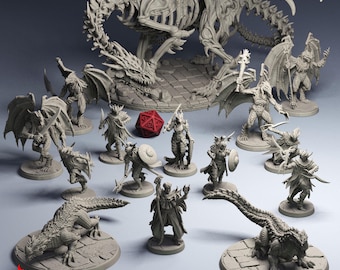 Culto del Dragón / miniaturas y escenografía para juegos de rol de mesa de fantasía, escala 32 mm / F996