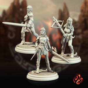 Caravan Guards | miniature for fantasy rpg tabletop games, 28-32 mm scale | F71