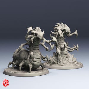 Flame Worms | RPG miniatures for DnD tabletop wargames | 32 mm scale | F597