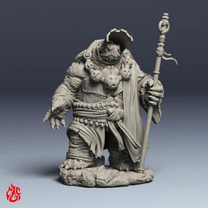 Qukutt, Schildpatt Mönch | RPG Miniaturen für DnD Tabletop Kriegsspiele | 32 mm Skala | F370