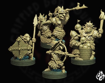 Koboldenvangers | miniatuur voor fantasy-rpg-tafelspellen, schaal van 28-32 mm | F566