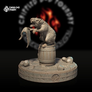 Moon Rat | miniature for fantasy rpg tabletop games, 28-32 mm scale | F833