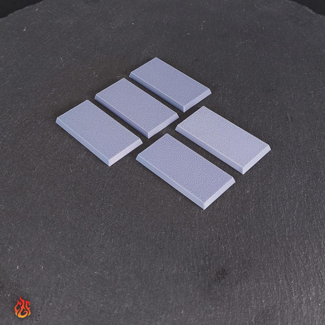 Dnd Rectangle Rectangle Base 25x50mm Pack (5) | Round Bases Rpg Dnd Tabletop Wargames ...