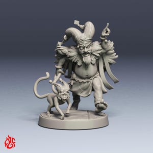 The Jester | RPG miniatures for DnD tabletop wargames | 32 mm scale | F186