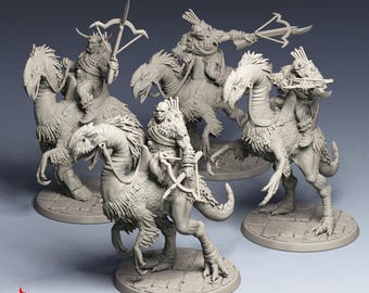 Orc Stormclaw Plänkler | RPG Miniaturen für DnD Tabletop Kriegsspiele | 32 mm Skala | F587