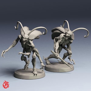 Kackerlacksmän | RPG-miniatyrer för DnD-bordskrigsspel | 32 mm skala | F791