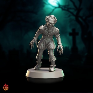 Laughing Ghoul | miniature for fantasy rpg tabletop games, 28-32 mm scale | F270