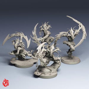 Talladores del Infierno / Miniaturas de rol para juegos de guerra de mesa DnD / Escala de 32 mm / F408