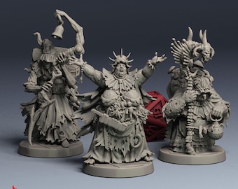 Hexenzirkel | RPG-Miniaturen für D&D-Tabletop-Spiele | 32-mm-Maßstab | F950