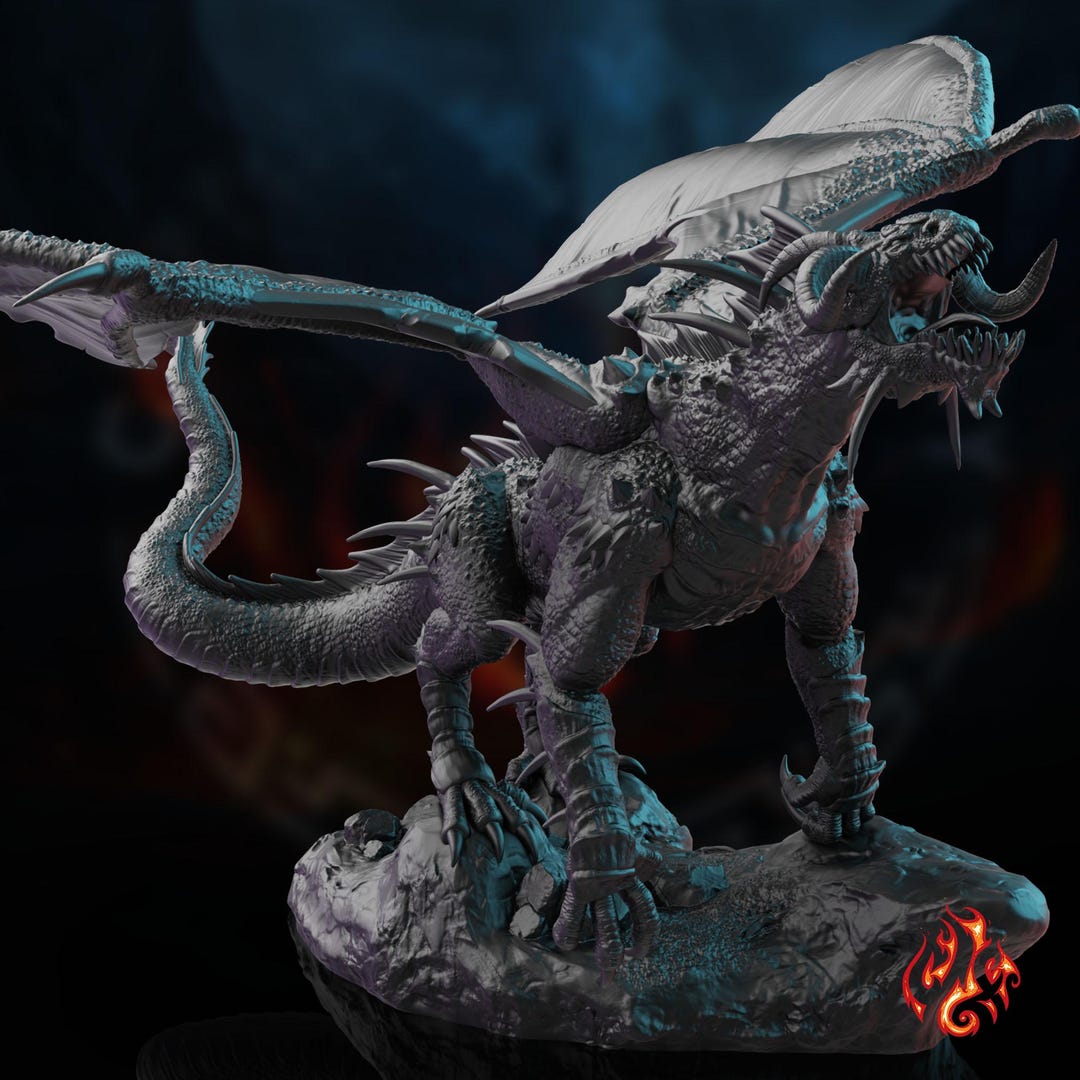 Black Dragon | RPG Miniatures for Dnd Tabletop Wargames | 32 Mm Scale ...