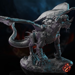 Black Dragon | miniature for fantasy rpg tabletop games, 28-32 mm scale | F852