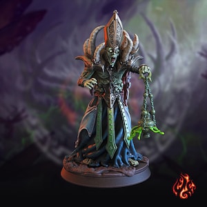 Plague Pastor | miniature for fantasy rpg tabletop games, 28-32 mm scale | F361