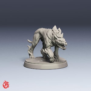 Hell Hound | RPG miniatures for DnD tabletop wargames | 32 mm scale | F268