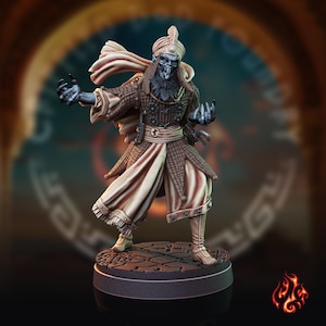 Sheikh Vampire | miniature for fantasy rpg tabletop games, 28-32 mm scale | F200