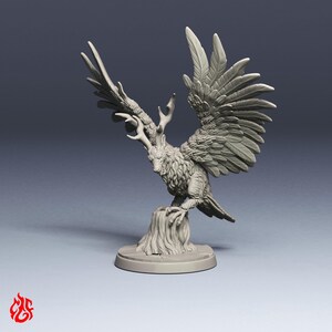 Peryton | RPG-miniatyrer för DnD-bordskrigsspel | 32 mm skala | F273