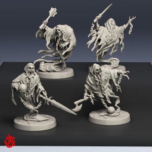 Almas Torturadas / Miniaturas de rol para juegos de guerra de mesa DnD / Escala de 32 mm / F577 / Halloween