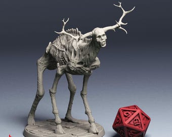 Wendigo | miniature for Dark Grim horror fantasy rpg tabletop games, 32 mm scale  | F810