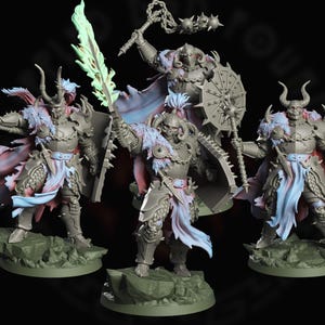Chaos Knights | miniature for fantasy rpg tabletop games, 28-32 mm scale | F526
