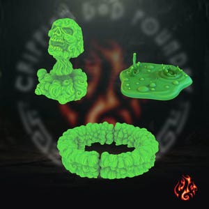 Acid Spell Effects: RPG Terrain Pieces for Tabletop Games  | T8