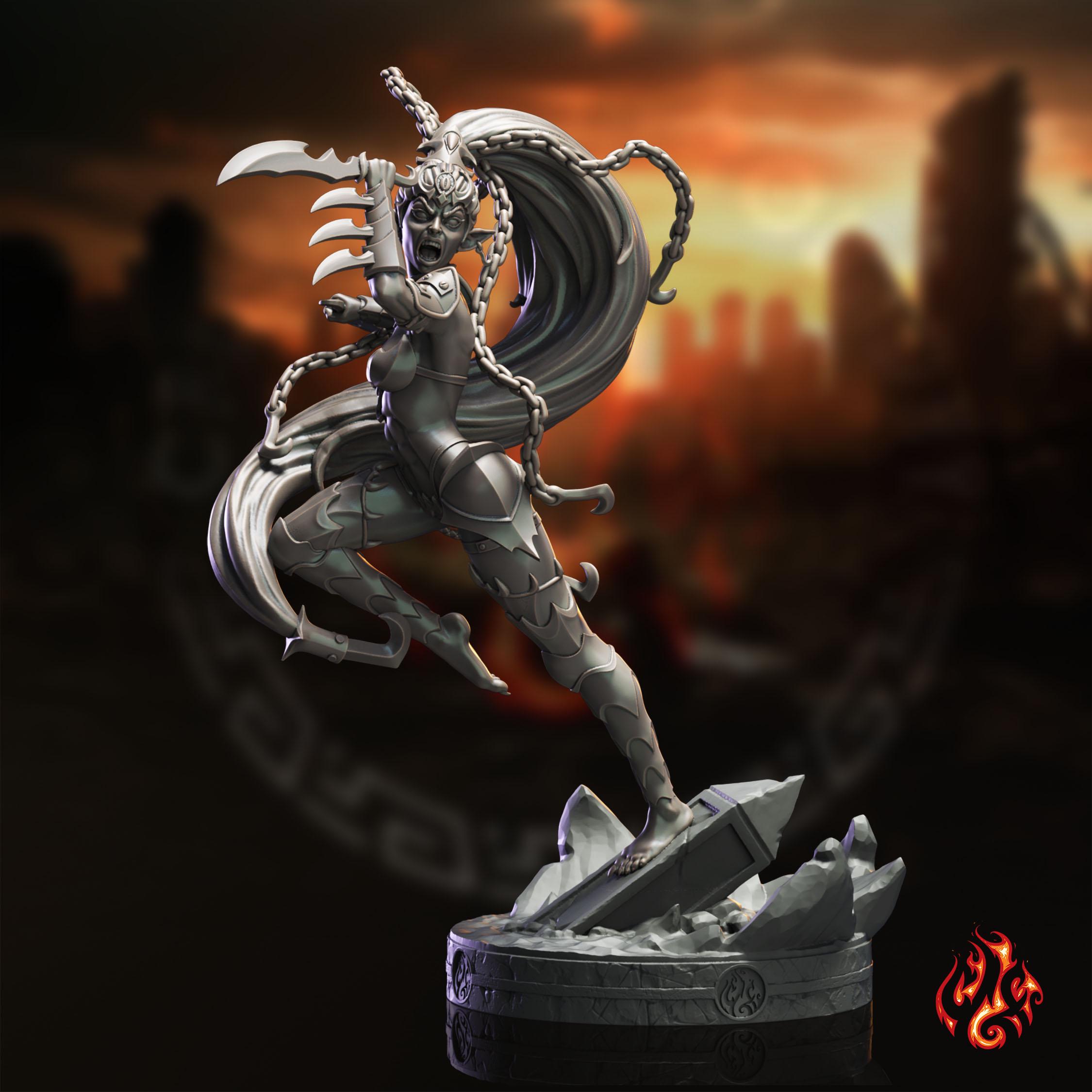 Lilith, Queen of Knives *| Sci-fi RPG Tabletop Wargame Miniatures