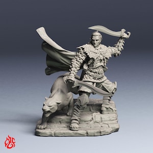 Eran el Cazador de Brujas / miniatura para juegos de rol de fantasía de mesa, escala 32 mm / F114
