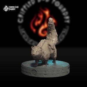 Skunk Familiar  | RPG miniatures for DnD tabletop wargames | 32 mm scale | F841
