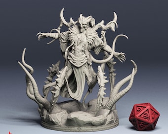 Baal, Señor de la Destrucción / Miniaturas de rol para juegos de guerra de mesa DnD / Escala de 32 mm / F998
