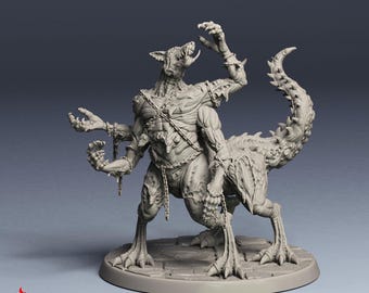 Vermin Abomination | RPG miniatures for DnD tabletop wargames | 32 mm scale | F375