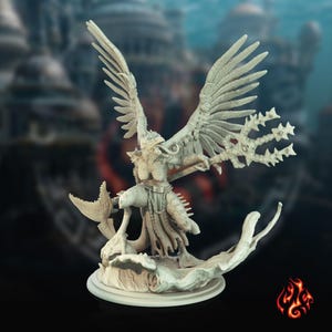 Abyssal Demon | miniature for fantasy rpg tabletop games, 28-32 mm scale | F76