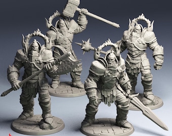 Gigantes de Fuego Demoledores / Miniaturas de rol para juegos de mesa DnD / Escala de 32 mm / F594
