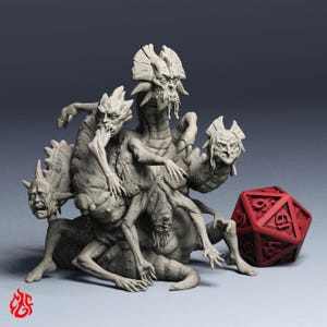 Falsk Hydra | RPG-miniatyrer för DnD-bordskrigsspel | 32 mm skala | F740