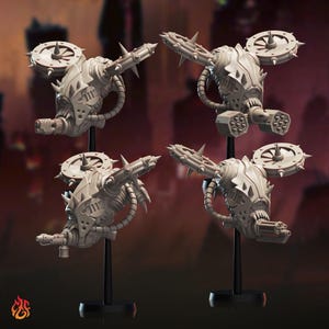 Hell Drones | miniature for Sci fi, rpg, tabletop games and wargames, 28-32 mm scale | S15