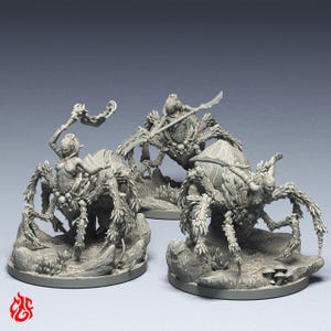 Driders / Miniaturas de rol para juegos de guerra de mesa DnD / Escala de 32 mm / F384