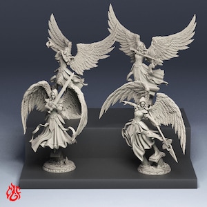 Astral Devas | RPG Miniaturen für DnD Tabletop Kriegsspiele | 32 mm Skala | F445