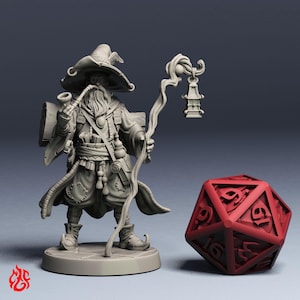 El Mago / Miniaturas de rol para juegos de guerra de mesa DnD / Escala de 32 mm / F761