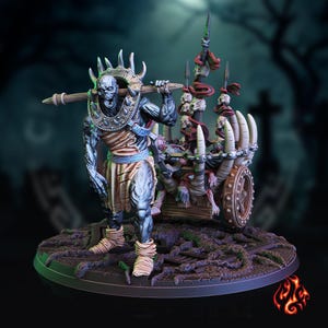 Ekshumowany zbieracz zwłok | miniatura do gier fabularnych fantasy, skala 28-32 mm