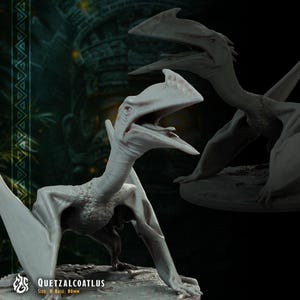 Quetzalcoatlus | miniature for fantasy rpg tabletop games, 28-32 mm scale