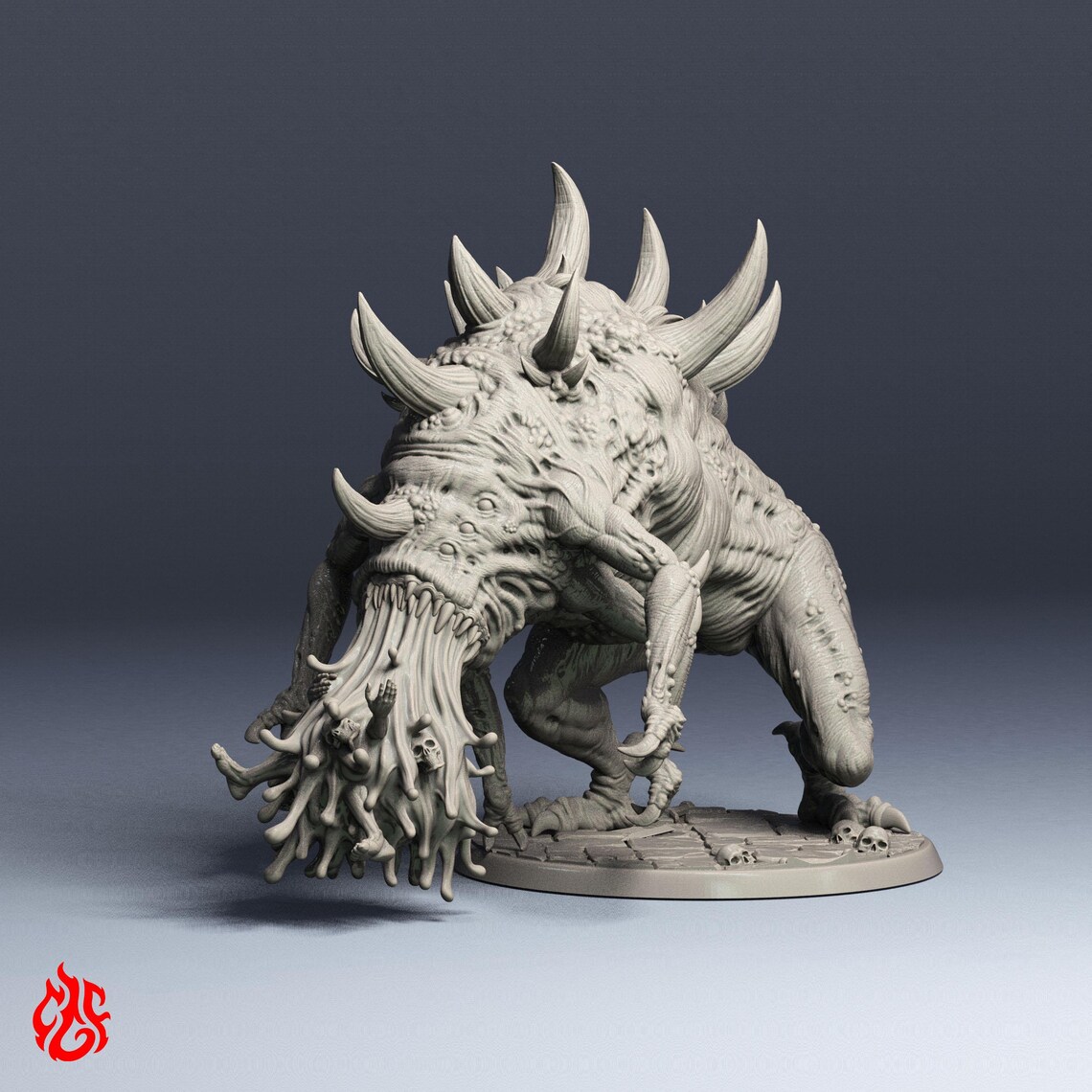 Vomit Beast | RPG Miniatures for Dnd Tabletop Wargames | 32 Mm Scale ...