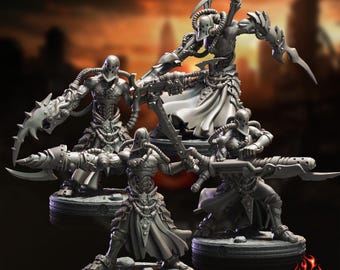 Void Flayer Wracks Miniatures: Sci-Fi RPG Tabletop Wargame (28-32mm Scale, 40mm Height) | S27