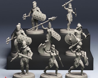 Gladiadores / miniaturas para juegos de rol de fantasía de mesa, escala 32 mm / F519