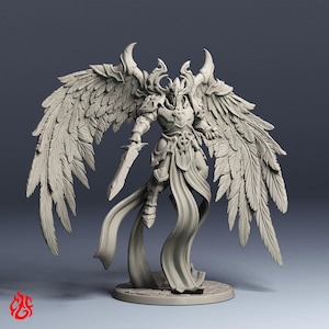 Vulcanus, Angel of War | RPG miniatures for DnD tabletop wargames | 32 mm scale | F367