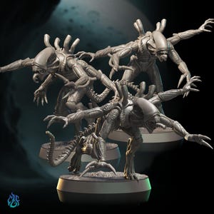 Xenomorph Nilvorax Broodlings Miniature: Sci-Fi RPG Tabletop Wargame | S1