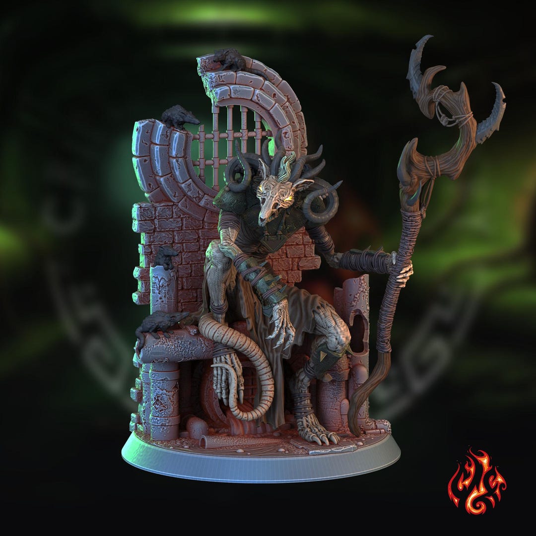 Path Gaming – 47 Figurines Gobelins 28 Mm – Non Peintes – D&D Et RPG – 25 Designs Uniques – Ogre, Catapulte, Roi Gobelin Inclus