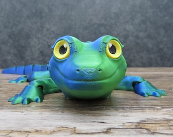 Flexi-gekko - 26 cm lang - schattig huisdecor - geleed - reptiel - uniek gekkocadeau -