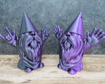 Party Festival Gnome  - 3D Printed Sculpture with Hand Signal