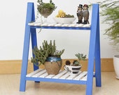 Ladder Plant stand blue