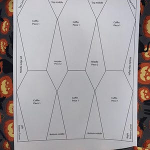 EPP Coffin Quilt Template Etsy EPP Coffin Quilt Template Etsy
