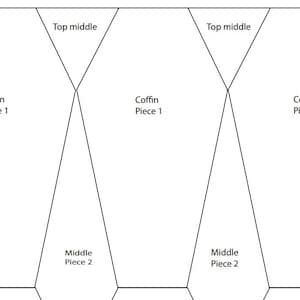 EPP Coffin Quilt Template Etsy EPP Coffin Quilt Template Etsy