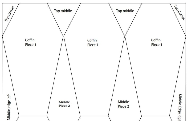 EPP Coffin Quilt Template Etsy EPP Coffin Quilt Template Etsy